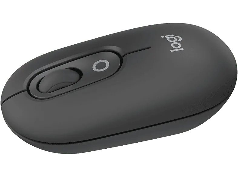 Ratón inalámbrico - Logitech Pop, 4000 ppp, Easy-Switch, Bluetooth, SmartWheel, Botones personalizables, Tecnología Silent Touch, PC-Mac, Negro