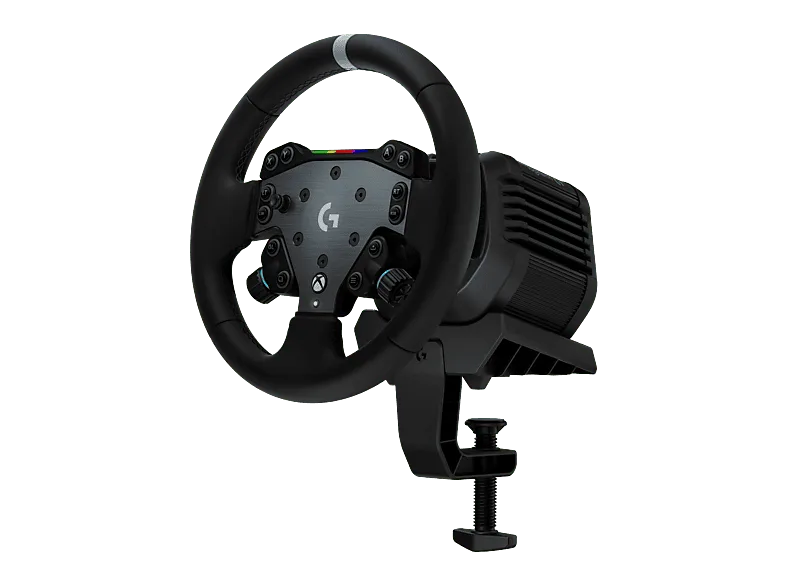 Volante - Logitech G RS50 System, Base accionamiento 8 N⋅m, RS Wheel Hub con 13 botones, Round 11″, Trueforce, Force Feedback, XBOX-PC, Negro