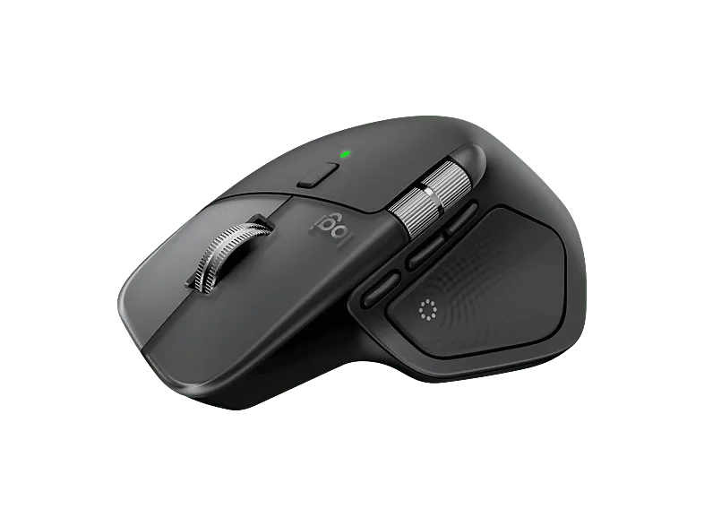 Ratón inalámbrico - Logitech MX Master 4 para Mac, 8000ppp, Carga rápida, Clics silenciosos, Bluetooth-USB, PC-Mac, Personalizable, Negro