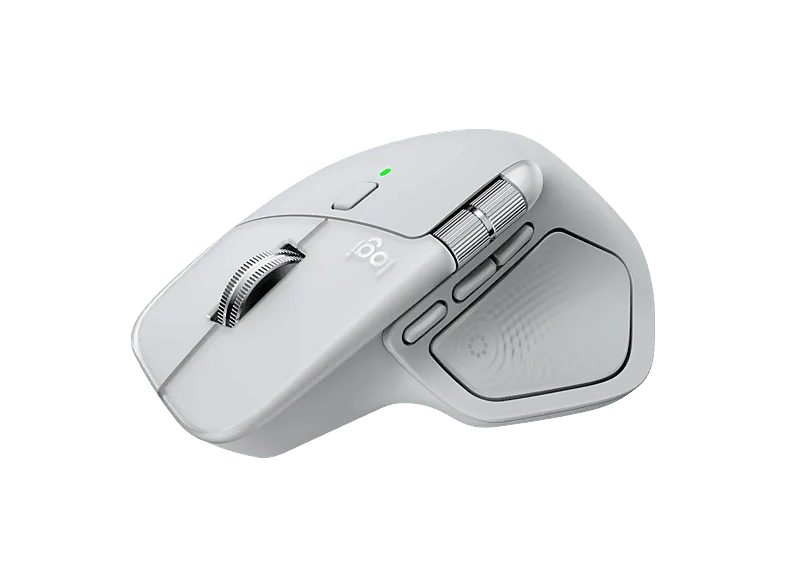 Ratón inalámbrico - Logitech MX Master 4 para Mac, 8000ppp, Carga rápida, Clics silenciosos, Bluetooth-USB, PC-Mac, Personalizable, Gris – Gris