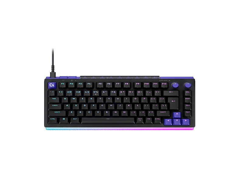 Teclado gaming - Logitech G G512 X 75, Cable, Dual Swap, Mecánico/Analógico TMR intercambiable, Tasa de sondeo 8K, RGB, Personalizable, PC-Mac, Negro