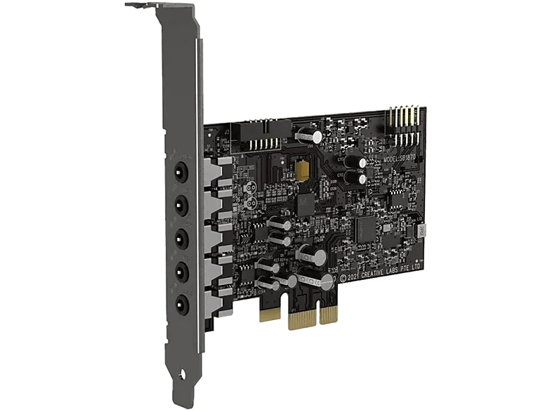 Tarjeta de sonido DJ - Creative Sound Blaster Audigy Fx V2, 5.1 canales, SmartComms Kit, 120 dB (DAC), Negro