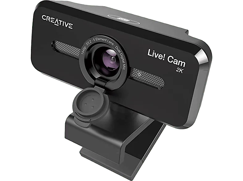 Webcam - Creative Live! Cam Sync 3, 2K, 2560x1440 px, Negro