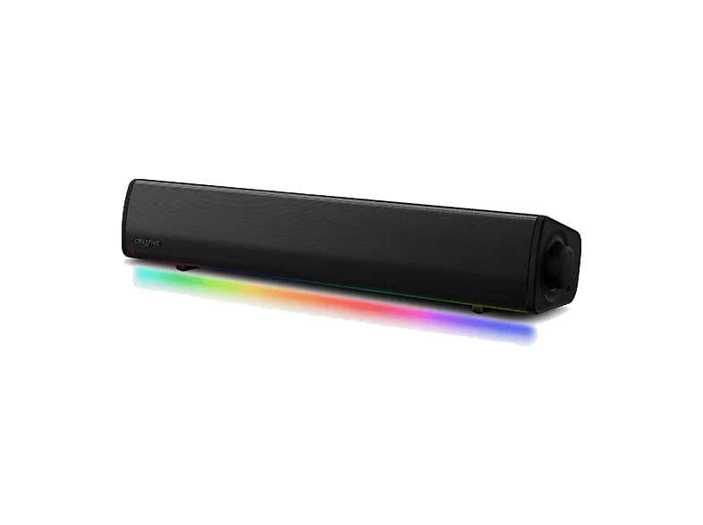 Barra de sonido - Creative Sound Blaster GS3, Iluminación RGB Personalizable, Bluetooth, 24W, Negro