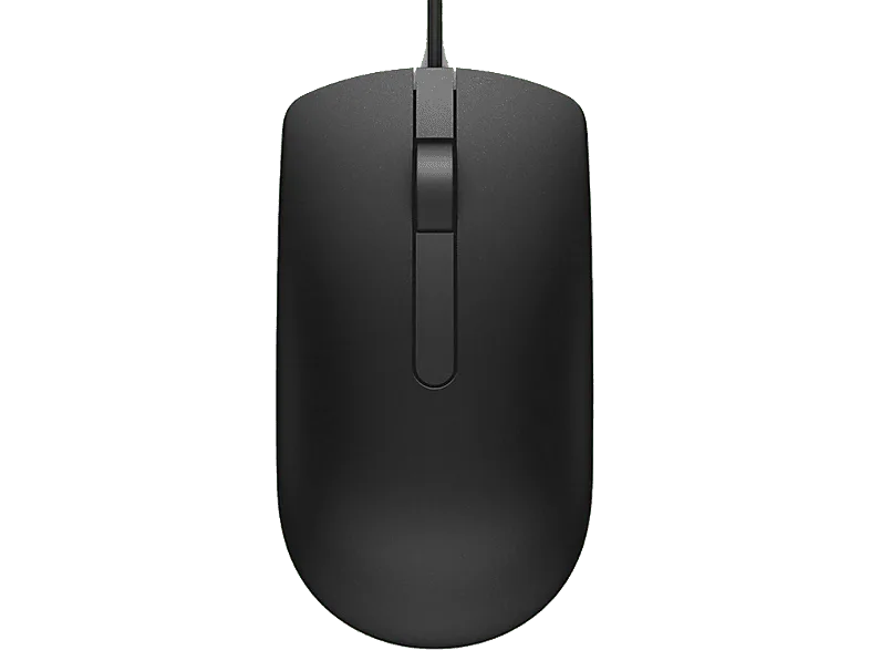 Ratón - Dell MS116, Cable, 1000 ppp, Seguimiento LED óptico, Negro