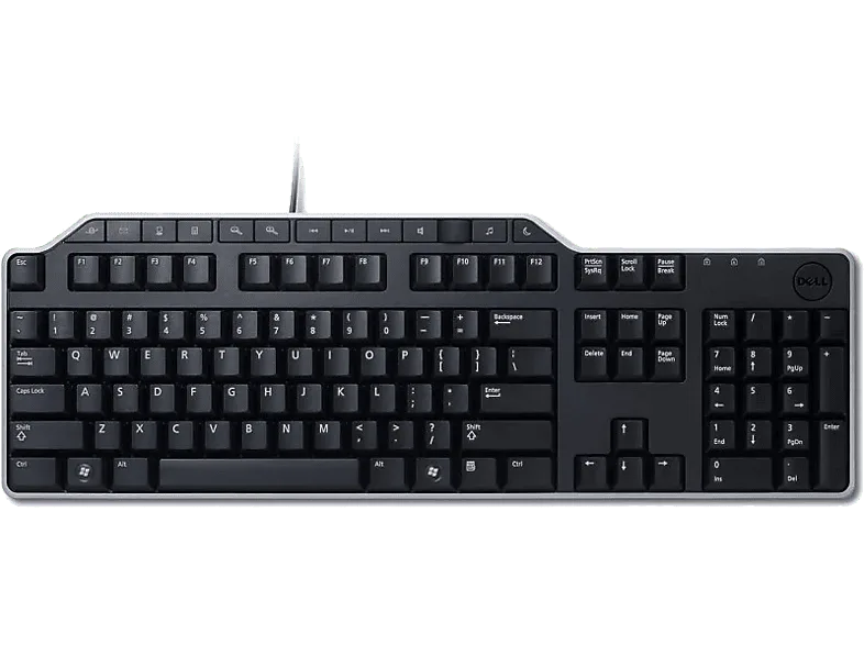 Teclado - Dell KB522, 2x USB, Cable, 104 Teclas, ES QWERTY, 7 Teclas de Acceso Rápido, Negro