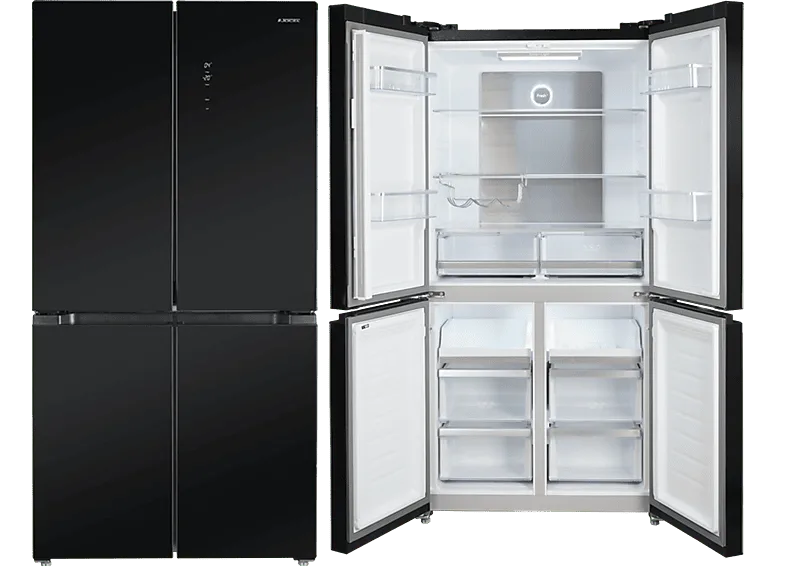 Frigorífico americano - Jocel JSBS4P967169, No Frost, 183 cm, 490 l, 4 Estrellas, Negro
