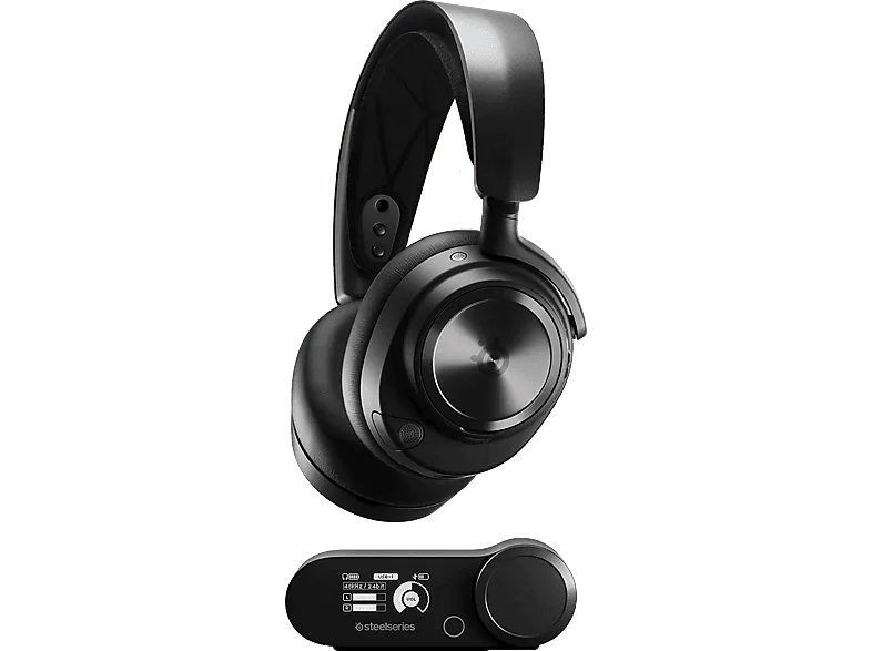 Auriculares gaming - SteelSeries Arctis Nova Pro Wireless, Amplificador, Multisistema, Negro