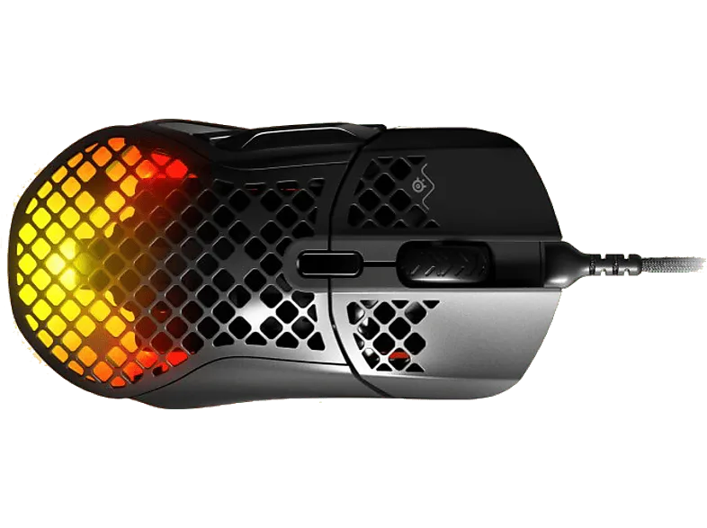 Ratón gaming - SteelSeries Aerox 5, Por cable, Óptico RGB, 18000 DPI, Negro (imagen 1 de 3)