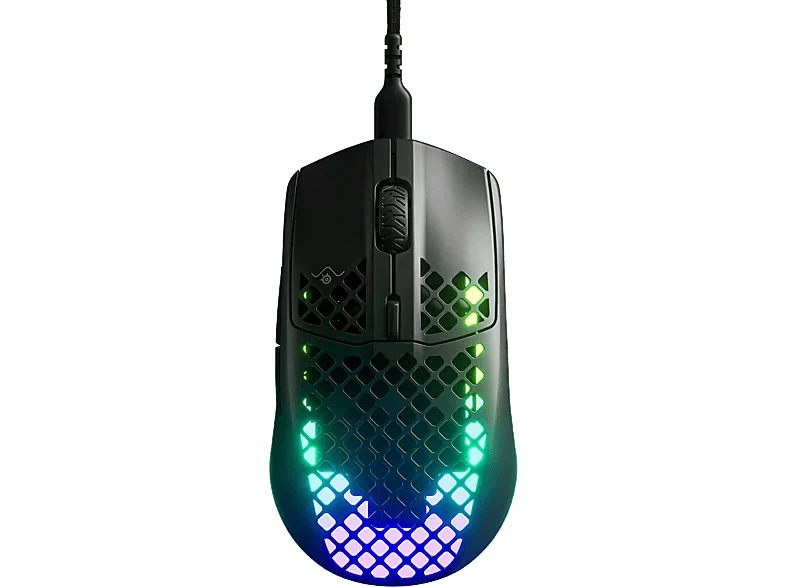 Ratón gaming - SteelSeries Aerox 3, Por cable, 8500 dpi, Ergonómico, Multicolor – Multicolor