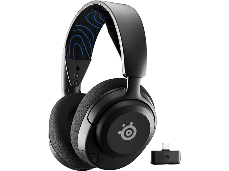 Auriculares gaming - SteelSeries Arctis Nova 5P, Inalámbricos 2.4 GHz, Bluetooth, Autonomía 60h, Para PlayStation, Negro