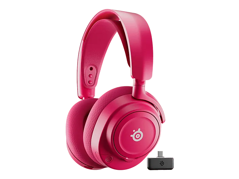 Auriculares gaming - SteelSeries Arctis Nova 7 Gen 2, +50h Autonomía, 2,4 GHz inalámbrico + Bluetooth, Magenta – Magenta