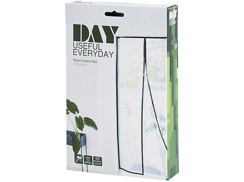 Mosquitera - CMP Paris 100x210 CM, Para puerta, 9 imanes, Negro