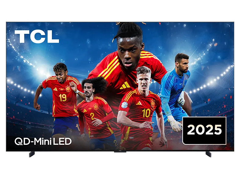 TV QD-Mini LED 98" - TCL 98C7K, 4K HDR Premium 3000nits, FALD, Smart con Google TV, Dolby Vision IQ·Atmos, 144Hz