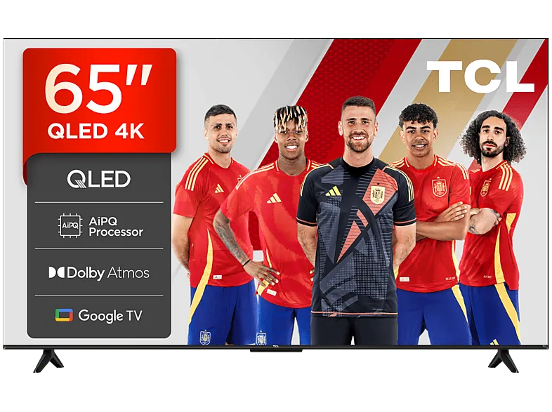 TV QLED 65" - TCL 65T69C, UHD 4K, Procesador AiPQ, Smart TV, DVB-T2, Negro