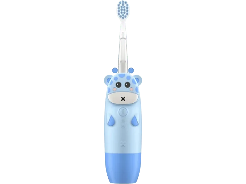 Cepillo eléctrico infantil - InnoGIO GIO-450BLUE, Para niños, Sónico, Función de memoria, IPX7, Luces colores, Azul