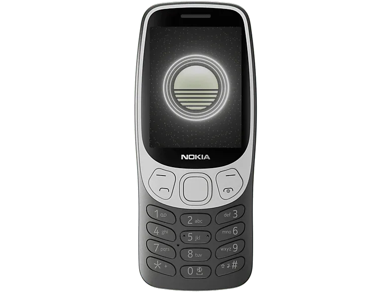 Móvil - Nokia 3210, Negro, 128MB Capacidad Memoria, 64MB RAM, 1450mAh, S30+, 2.4” QVGA, Bluetooth, Radio