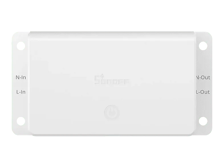 Interruptor inteligente - Sonoff BASIC-1GS, Gen5 Wi-Fi Matter, 1 canal 10A, Control por voz y remoto, Modo Magic Switch, Blanco