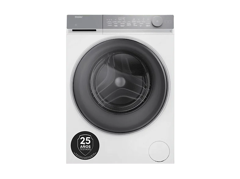 Lavadora carga frontal - Haier X7 Series HW100-B14367U-IB, 10 kg, 1400 rpm, Función Vapor, ABT Anti-bacterias, Blanco