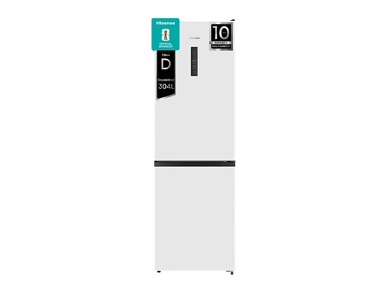 Frigorífico combi - Hisense RB390N4DWD, No Frost, 186 cm, 304 l, Multi Air Flow, Blanco