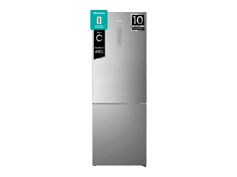 Frigorífico combi - Hisense RB645N4BIC, Total No Frost, 200 cm, Ancho 70 495 l, Metal Tech Cooling, Motor Inverter, Inox