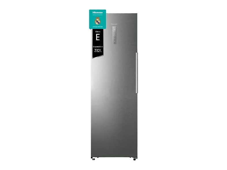 Congelador vertical - Hisense FT3K310SAIE, 312 l, 185.6 cm, Kitchen Fit, Wi Fi, Inox