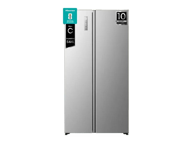 Frigorífico americano - Hisense RS3P558NEIC, Total No Frost, Multi Air Flow, 178.6 cm, 544 l, Inox