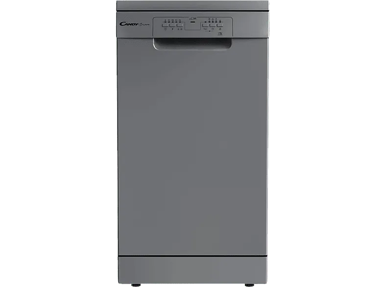 Lavavajillas - Candy Brava CDPH 2L1049S, 10 servicios, 5 programas, 45 cm, Programa rápido 39' min, Inox