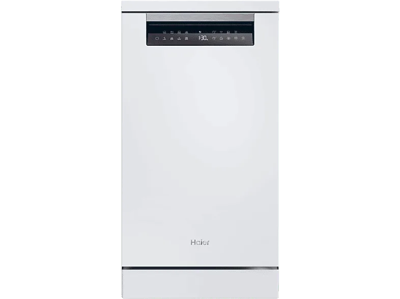 Lavavajillas - Haier I-Pro Shine Series 5 XF1C3TB1FW, 11 servicios, 8 programas, 45 cm, Motor Inverter, Wi-Fi, Blanco