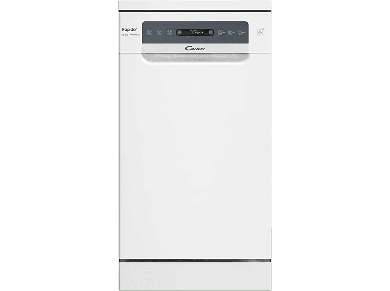 Lavavajillas - Candy Rapido' CF0C7SB0FW, 10 servicios, 8 programas, 45 cm, Motor Inverter, Wi-Fi, Blanco