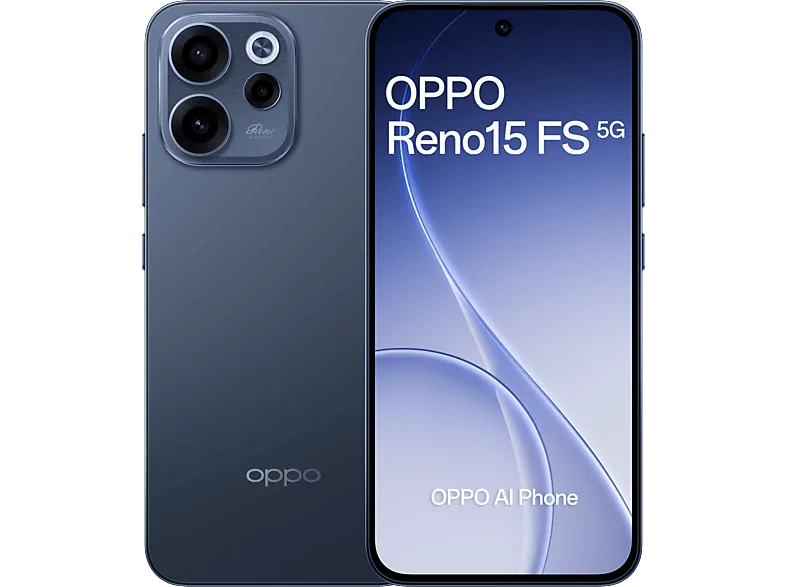 Móvil - OPPO Reno15 FS, Twilight Black, 512 GB, 8 GB RAM, 6.57" AMOLED, Qualcomm Snapdragon 6 Gen 1, 6500 mAh
