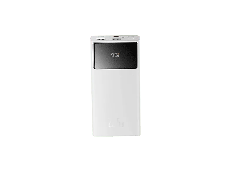 Powerbank - Baseus STAR-LORD, 10000mAh, 22.5W, Carga rápida y simultánea, Con pantalla LED, USB a Tipo C, Blanco