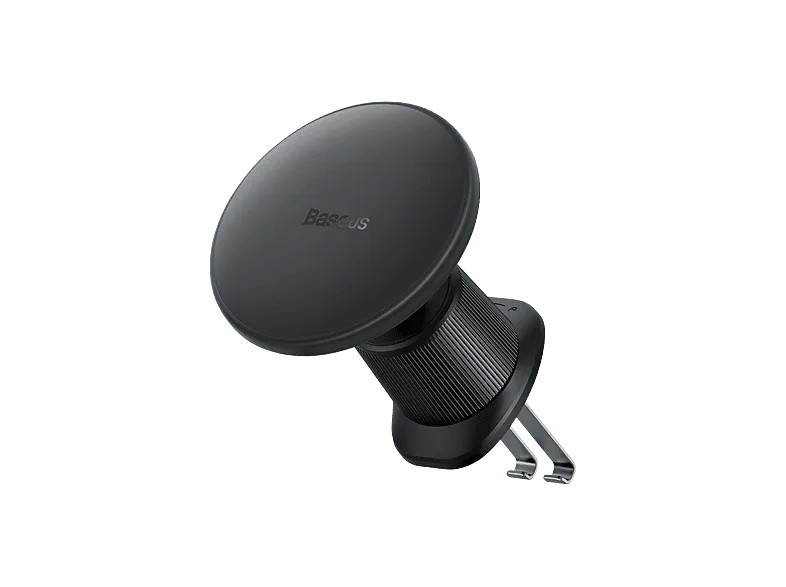 Soporte de móvil para coche - Baseus CW01, Universal, 15W, Fijación magnética, Ángulo ajustable, Para rejilla ventilación, Negro Cluster