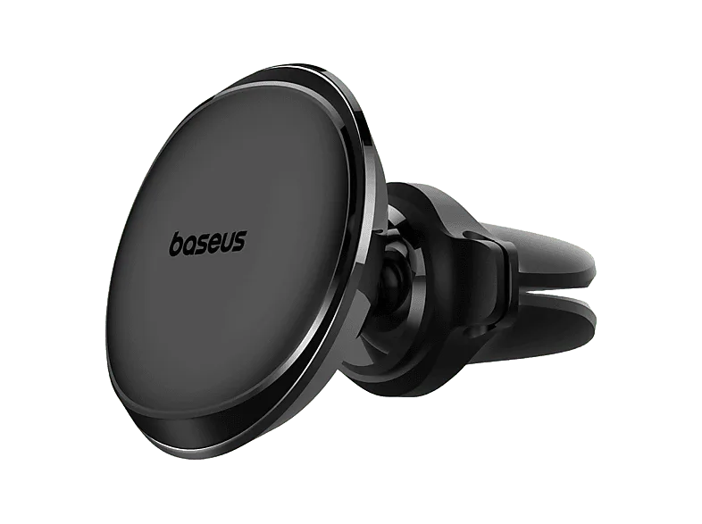 Soporte de móvil para coche - Baseus Magnetic Car Mount, Universal, Magnético ultrapotente, Para rejilla ventilación, Rotación 360º, Negro