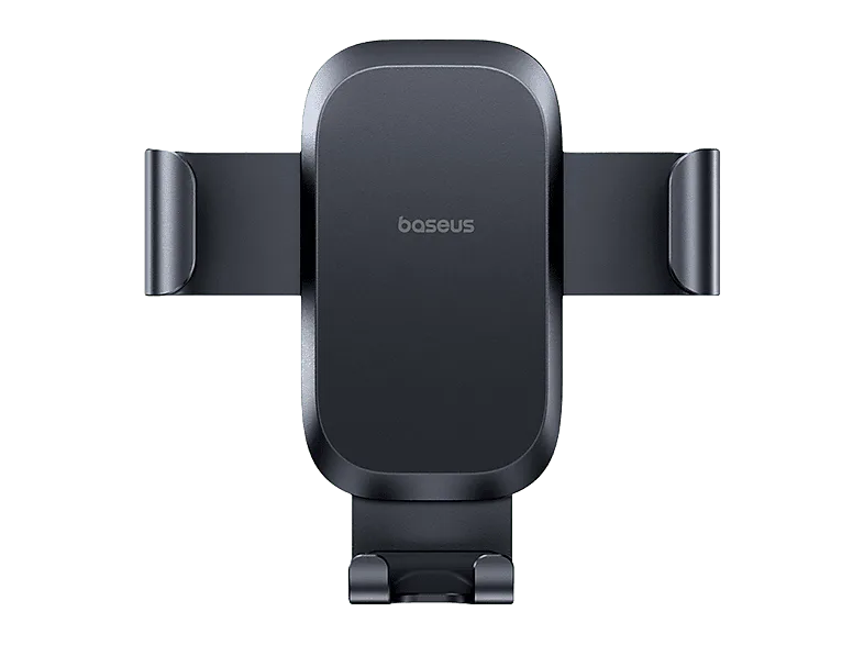 Soporte de móvil para coche - Baseus METAL AGE GRAVITY, Para rejilla aire, Estable con reducción ruido, Negro Cosmic