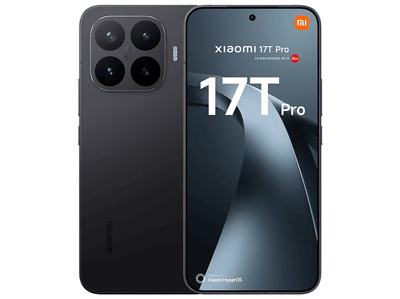 Móvil - Xiaomi 17T Pro, Negro, 512 GB, 12 GB RAM, 6.83" pOLED, MediaTek Dimensity 9500, 7000 mAh