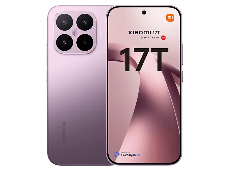 Móvil - Xiaomi 17T, Morado, 256GB, 12GB RAM, 6.59" POLED, MediaTek Dimensity 8500 Ultra de 4 nm, 6500mAh