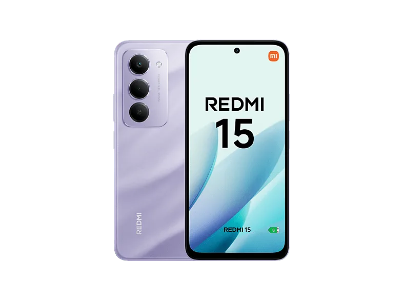 Móvil - Xiaomi Redmi 15, Arena Violeta, 256 GB, 8 GB RAm, 6.9" FHD+, Snapdragon® 685, 7000 mAh