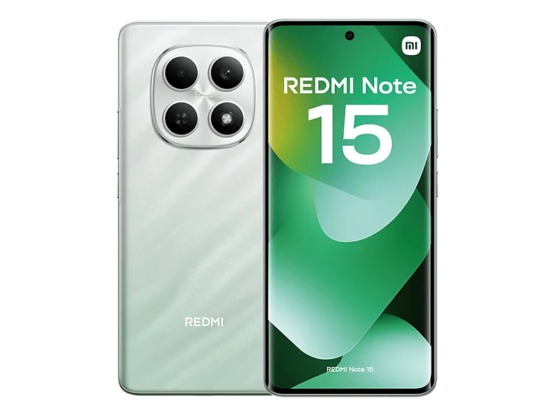 Móvil - Xiaomi Redmi Note 15, Verde bosque, 256 GB, 8 GB RAM, 6.77" AMOLED FHD+, MediaTek Helio G100-Ultra, 6000 mAh