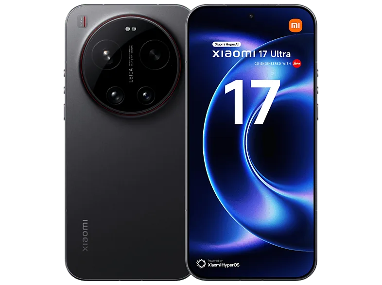 Móvil - Xiaomi 17 Ultra, Negro, 512GB, 16GB RAM, 6.9" Hyper RGB OLED display, Snapdragon® 8 Elite Gen 5 Mobile Platform, 6000 mAh
