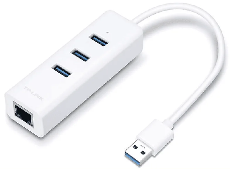 Adaptador USB - TP-Link UE330 3.0 (3.1 Gen 1) Type-A 1000Mbit/s Color blanco nodo concentrador
