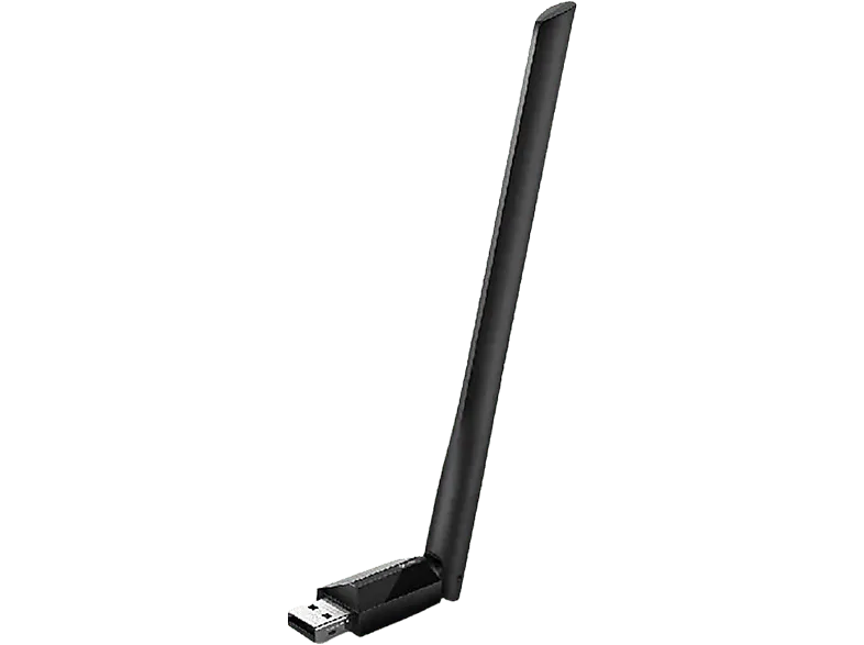 Adaptador Wi-Fi USB - TP-Link Archer T2U Plus, Velocidad transferencia 600 Mbps, 2.0, Doble Banda, 5 GHz, Negro