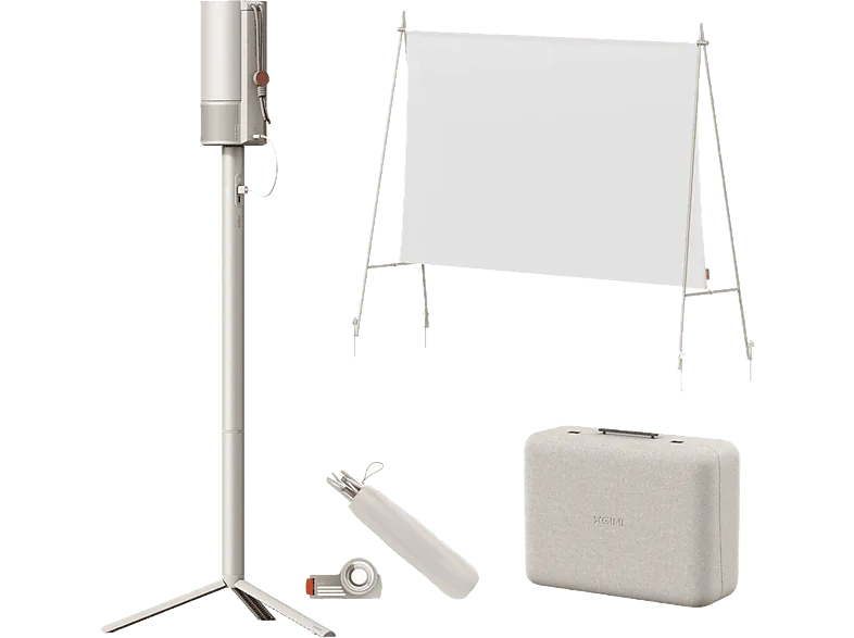 Proyector - Xgimi MoGo 3 Pro, 920 x 1080 píxeles, Duración Lámpara, 25000 h, Full-HD, Google TV, 450 lúmenes, DLP, Blanco