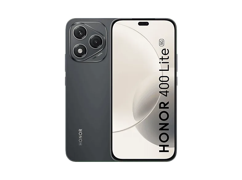 Móvil - Honor 400 Lite, Velvet Black, 256 GB, 8 GB RAM, 6.7" OLED, MediaTek Dimensity 7025-Ultra, 5230 mAh, Botón lateral IA