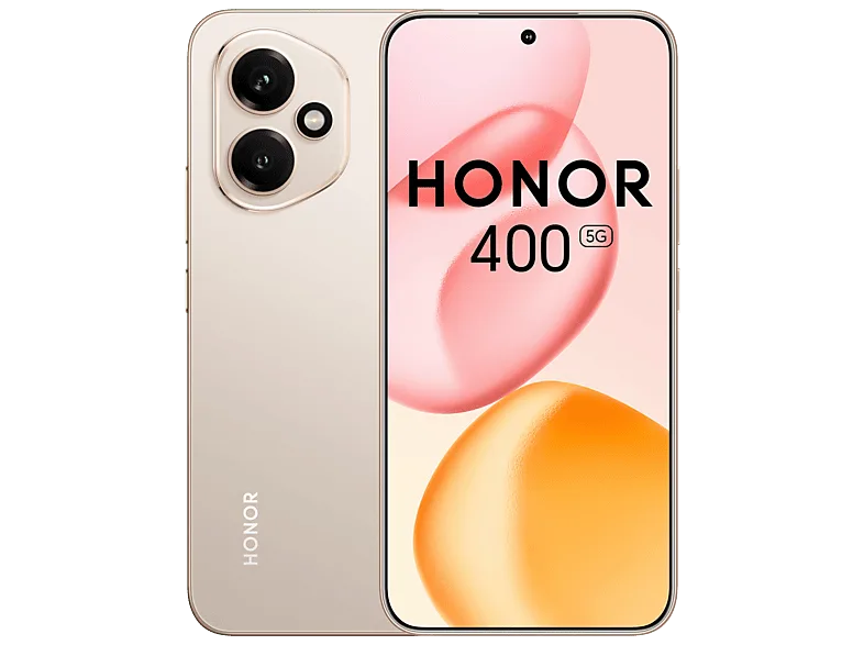 Móvil - Honor 400 5G, Desert Gold, 512GB, 8GB RAM, 6.55 " AMOLED, Qualcomm Snapdragon 7 Gen 3, 5300 mAh