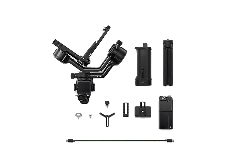 Gimbal - DJI RS 5, 14h Autonomía, Seguimiento Inteligente, Bluetooth, Pantalla táctil OLED color 1,8″, Bloqueos de Ejes Automáticos 2a gen, Negro