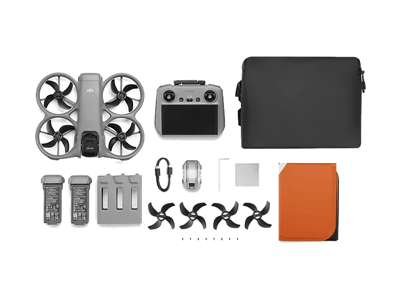 Dron - DJI Avata 360 Fly More Combo (RC 2) , 64 MP, 23min Autonomía, Visión 360°, Vídeo HDR en 8K/60 fps, Detección Obstáculos Omnidireccional, Gris
