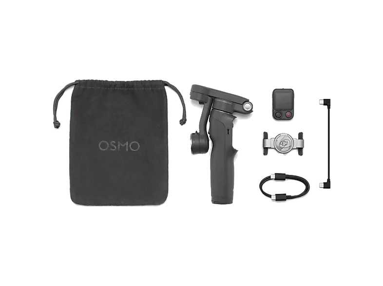 Gimbal - DJI Osmo Mobile 8P Standard Combo, Carga máx 300g, 10h Autonomía, Estabilización de Tres Ejes, Gris