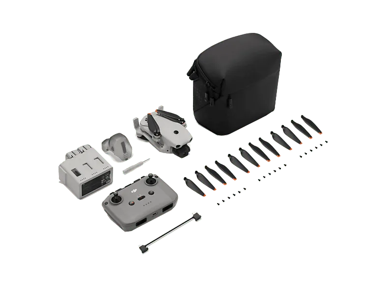 Dron - DJI Lito 1 Fly More Combo, 48 megapixel, 36 min Autonomía, Sensor CMOS de 1/2", Detección Obstáculos Omnidireccional, Vídeo 4K, Foto 8K, Gris