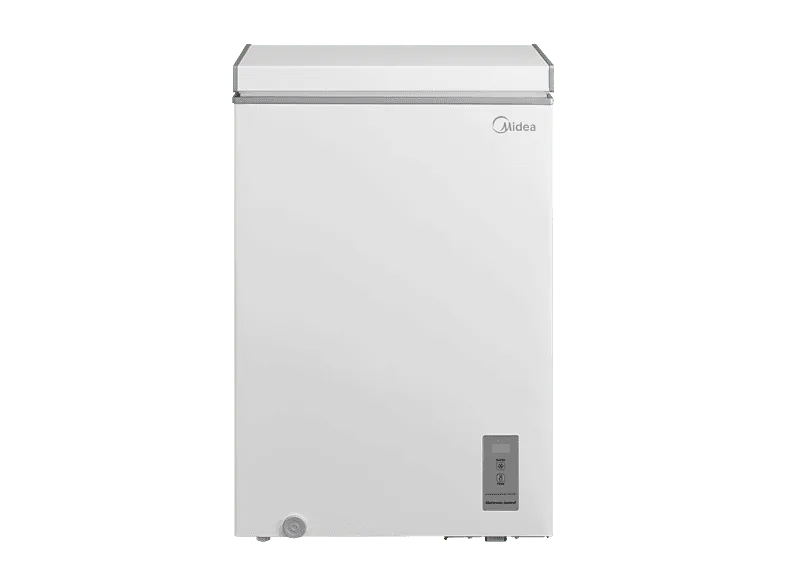 Congelador horizontal - Midea MDRC154FZE01, 99L, 85 cm Alto, Inverter, Temperatura Regulable, Fast Freezing, Blanco